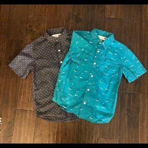 Old Navy Boys size 8 button down shirts. 2 shirts